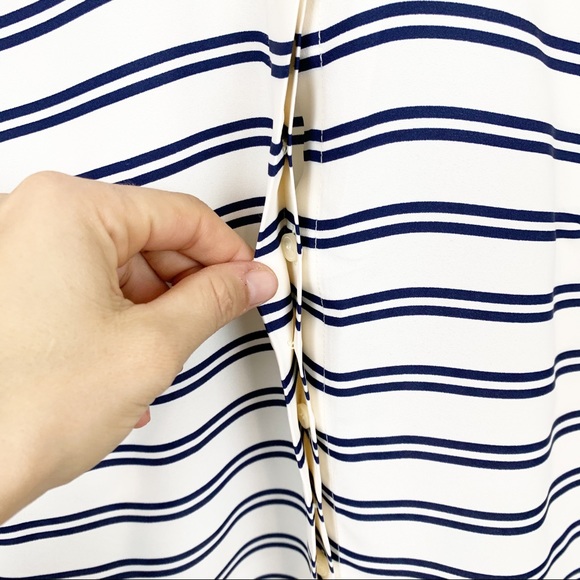 Talbots | Nautical Striped Career Blouse - Picture 5 of 8